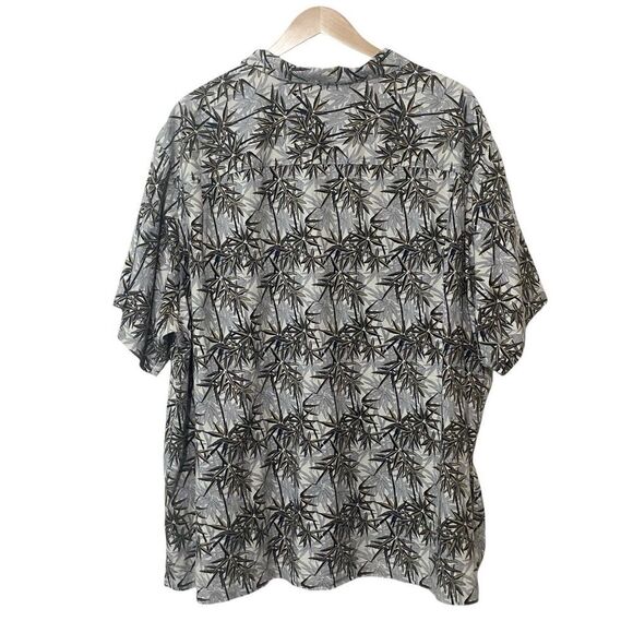 Daniel Cremieux Mens Size 4XB Leaf Button Up Shirt Short Sleeve Gray Multicolor - Picture 6 of 8
